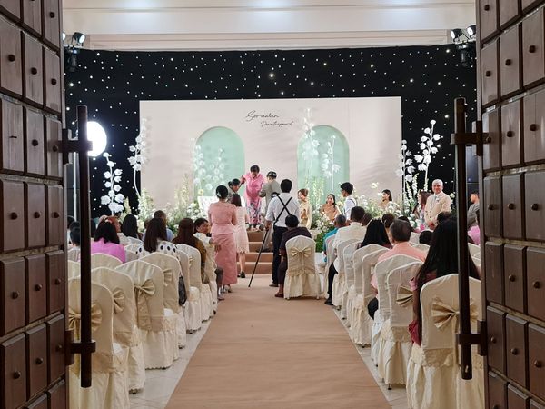 Katathong Golf Resort amp Spa 9 people flower dais and wedding