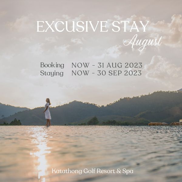 Katathong Golf Resort amp Spa 1 person and EXCUSIVE STAY August Booking Staying NOW 31 AUG 2023 NOW 30 30 SEP 2023 Katathong Golf Resort Spa