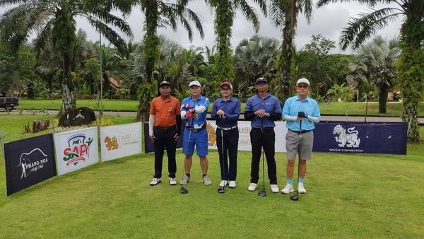 Katathong Golf Resort amp Spa 5 people people golfing golf course and text