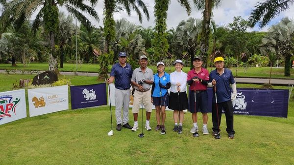 Katathong Golf Resort amp Spa 6 people people golfing golf course and text-3