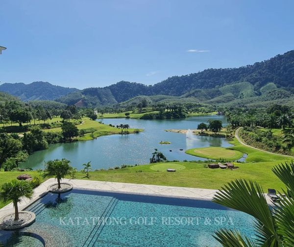 Katathong Golf Resort amp Spa lake and mountain