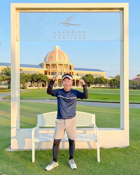 Royal Lakeside Golf Club 1 person standing outdoors and LAKESIDE THAILAND TIE
