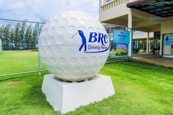 Bangpakong Riverside Country Club 3 people grass golf course and Simply Classic OPENNOW BRC Driving Range 10 Proshop Open now