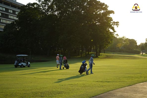 Bangkok Golf Club 5 people people golfing golf cart golf course and BANGKOK GOL CLUB