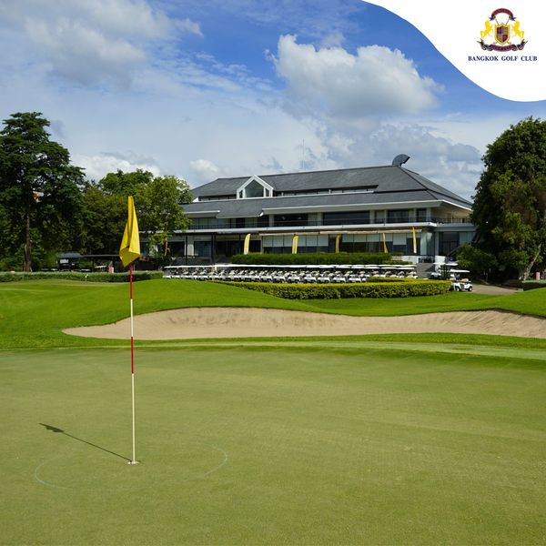 Bangkok Golf Club 1 person golfing golf course and BANGKOK GOLF CLUB